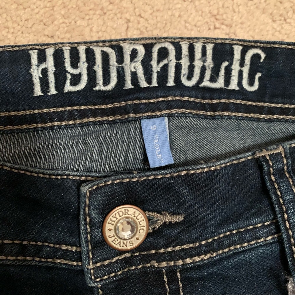 NWT Hydraulic Embellished Jeans size 9 - Picture 2 of 7